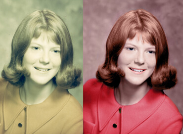 Example of a restored photo as a sentimental gift